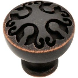 Undisclosed (12 Pack) 1-1/8" Angevine Knob Venetian Bronze with Copper Highlights