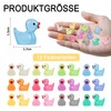 Giftota Pack of 120 Mini Luminous Ducks, 12 Colours, Small