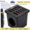 MOSINSBO Cast Iron Drain Grate 12x12 in for NDS Catch
