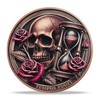 RYUKENLM Memento Mori Coin 3D Skull Challenge Coins EDC Reminder
