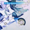 REZAYMRS Flower Shower Curtains with 12 Hooks, Polyester Waterproof Shower