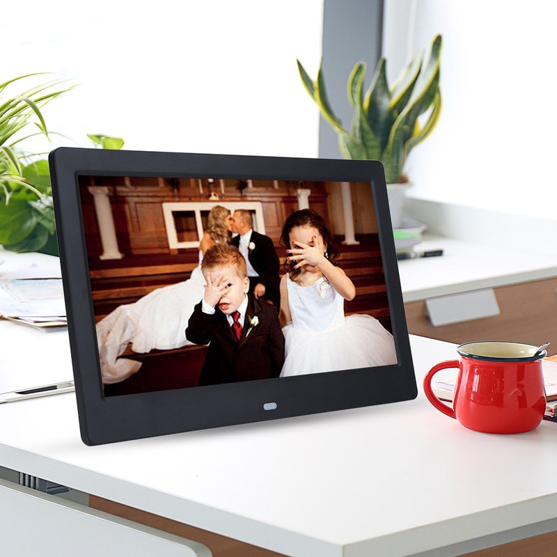 10" HD Screen Digital Photo Frame Alarm Clock MP3/4 Movie