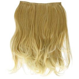Fab One Piece Clip In Synthetic Heat Resistant Loose Waves Hair Extensions #T18/613 - Ash Blonde/Lightest Blonde Ombre