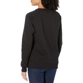 Carhartt womens Midweight Relaxed Fit Graphic Crew Neck Sweatshirt Sweater, Black, 1X US