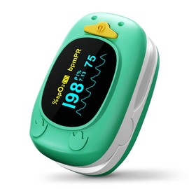 HOLFENRY Pulse Oximeter For Kids-HOLFENRY Baby Oxygen Monitor Fingertip For Children Kids Pulse Oximeter Fingertip, Large Display, Included with AAA Battery
