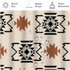 She Love Western Aztec Shower Curtain Boho Abstract Pattern Geometric