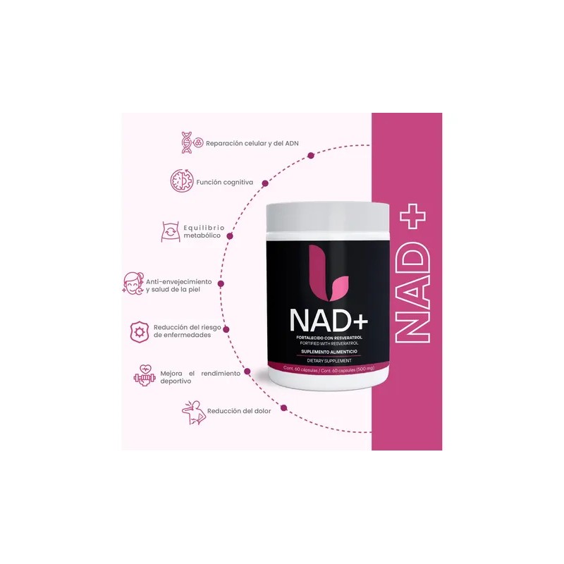 Nad Y Resveratrol De Long Living (pack De 2) 500mg