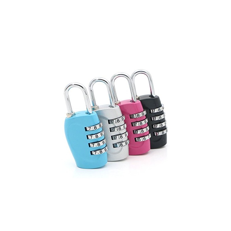 Topfun Combination Lock 4 Digit Padlock Re-settable Combo Lock, Gym