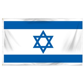 Online Stores Israel Printed Polyester Flag, 3 by 5-Feet