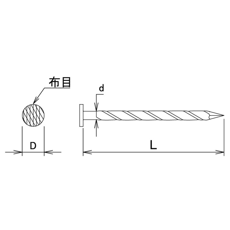 Daido Hunt 46807 Universe Screw Nails, Flat Head, 17.6 oz