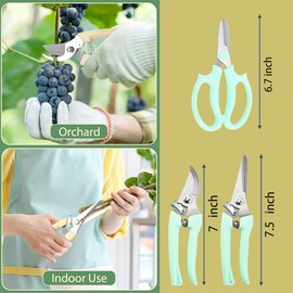 Bonsai Tool Set, 24 Piece Bonsai Starter Kit for Beginners Indoor, Gardening Tool Set with Bag, Pruning Shears, Bonsai Wire Kit, Plant Repotting Mat, Succulent Tools (Green)