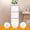 WISUNO 3 Door Vertical Stackable Storage Cabinet with Lock,Anti-Failing Device,