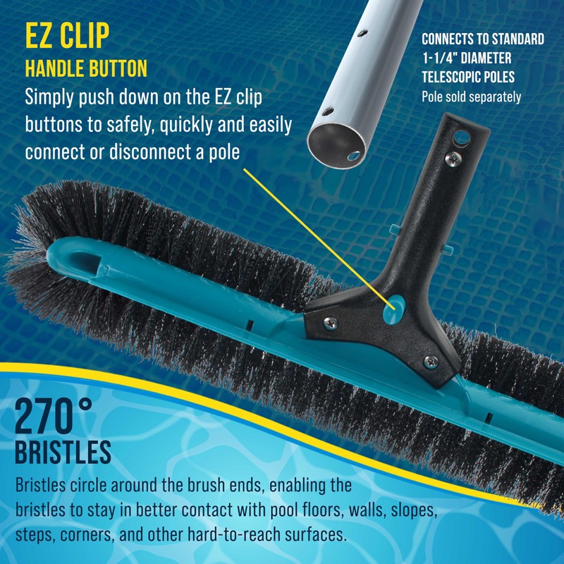 U.S. Pool Supply Pool Brush Head for Inground Pools -