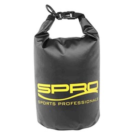 Spro Dry Bag 5 Litre PVC 250D Waterproof Bag Duffel Bag, black, ID pocket
