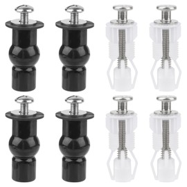 8 Piece Toilet Seat Attachment, Universal Toilet Seat Replacement Parts, Rubber Toilet Mounting Set, Toilet Seat Attachment for Toilet Top Mounting Screws Accessories