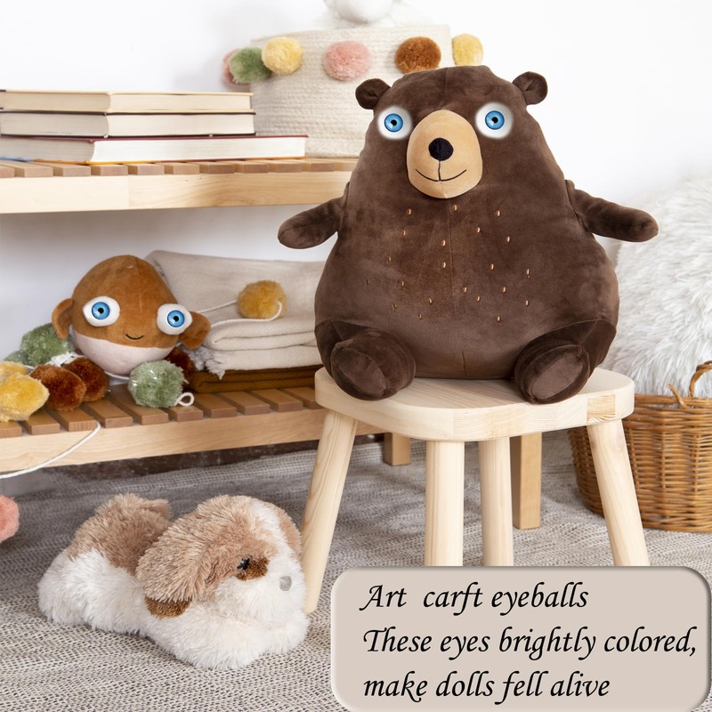 Realistic Plastic Halloween Eyeball Half Round Acrylic Eyeball Doll Making