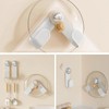 Ruayia Rotating Pot Lid Holder, Adjustable Wall Hook with Suction