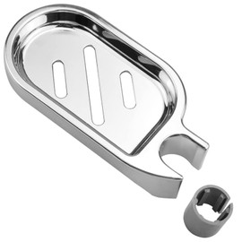 Shower Rail Soap Holder, Clip-on Bathroom Soap Holder, ABS Shower Soap Dish, Shower Soap Tray Clip On, Adjustable Bathroom Gadget FOR 22MM Tube/Pipe/Rod/Pole