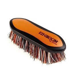 Shires 1484 Ezi-Groom Small Grip Dandy Brush Orange