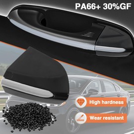 FUSCH Front Left Drive Side Exterior Door Handle Lock Bezel Cover Cap Compatible with Ford Fusion 2013-2020 Ford Edge 2015-2024 Replace#: DS7Z-54218A15-DC