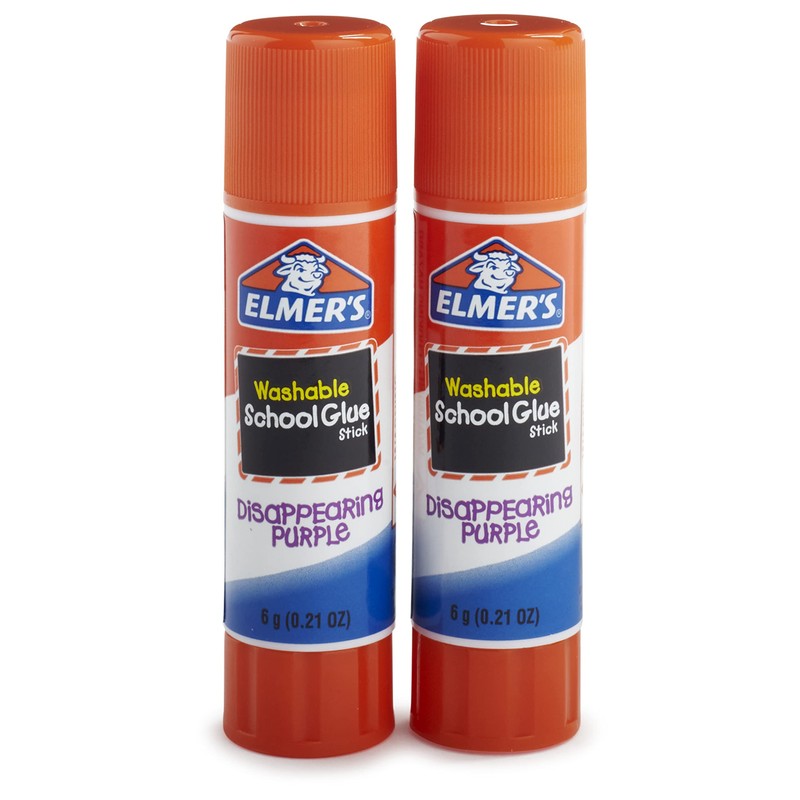 Glue Stick 2pk 6G Disap PURPL