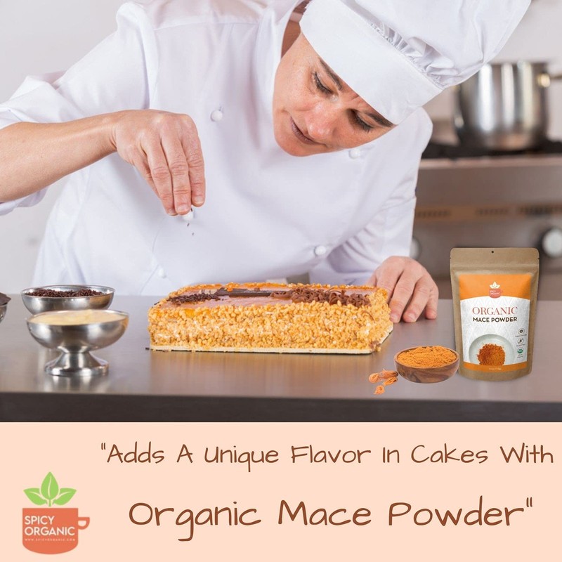 SPICY ORGANIC Ground Mace - 100% Pure USDA Organic -Non-GMO