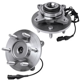 Detroit Axle - 4WD Front Wheel Bearing Hub for 04-08 Ford F-150 Lincoln Mark LT 03-06 Expedition Navigator [6-Lug] 2004 2005 2006 Wheel Bearing and Hub Assembly Replacement