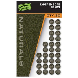 Fox Naturals Tapered Bore Beads 30 Rubber Beads Diameter 4 mm