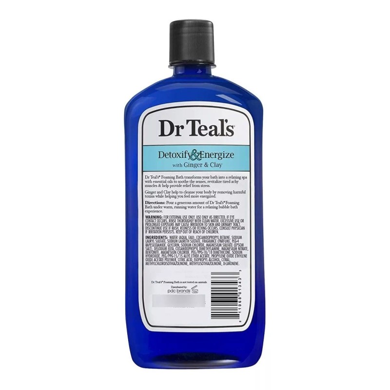 Dr Teals Baño De Espuma Con Sal De Epsom Pura,