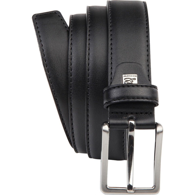 Mens Leather Belt / Mens Belt LINDENMANN, XXL, black, 919