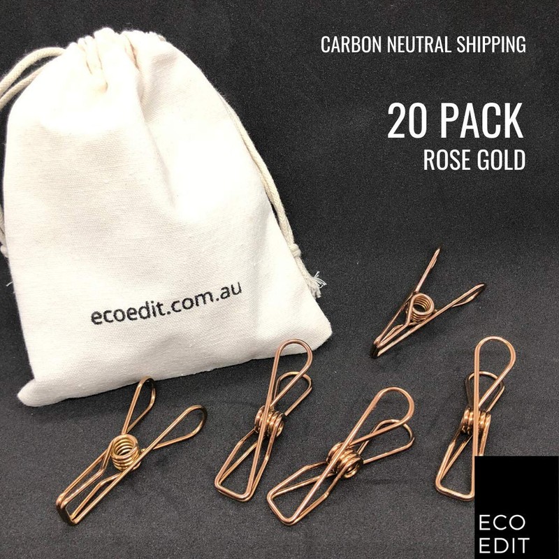 Eco Edit - Rose Gold Stainless Steel Pegs - Strong