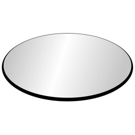 Glass Top:36" Round 3/8" Thick Pencil Edge Tempered Glass