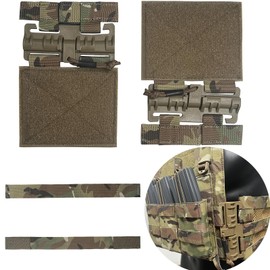 Tactical Vest Quick Release System Set, Plate Carrier Molle Quick Release Buckle for Retrofit JPC CPC NCP XPC Plate Carrier (Camouflage)