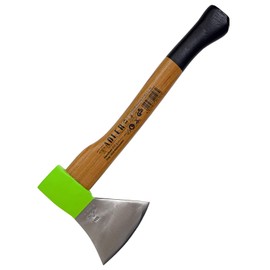 sopomarkt24 Professional Hand Hatchet 600 g, Hickory Handle, Splitting Hatchet Camping Hatchet Wood Hatchet Garden Tool Non-Slip Handle Ergonomic Design Camping Forst 074