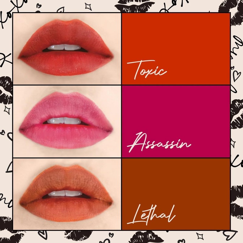 Kit Viral Labios Tinta Dye For Italia Deluxe, Lapiz Delineador