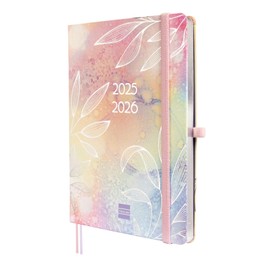 Finocam – Minimal 18-Month Planner 2025-2026 Horizontal Week View July 2025 – December 2026 (18 Months) Pretty International