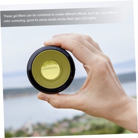 SEWACC 10pcs Colorful Sunset Light Films Transparent Color Filters for Photography Dazzling Atmosphere Effects for Studio Lighting and Creative Photo Projects