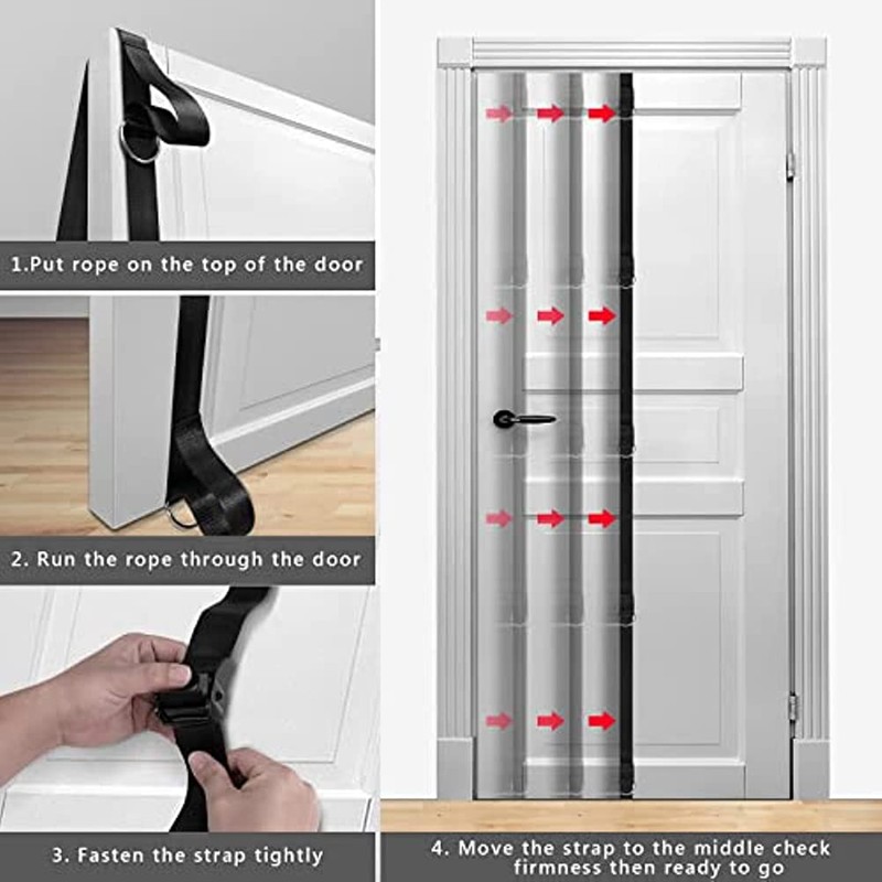 Heavy Duty Multi Loop Door Anchor Strap Leg Ankle Straps