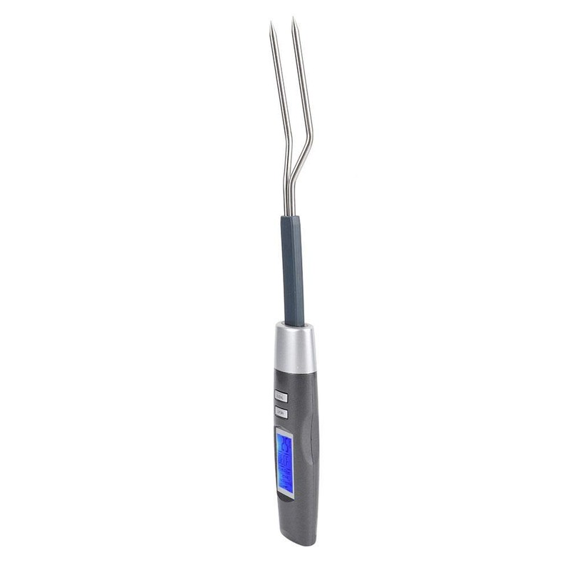 BBQ Fork with Built-in Meat Thermometer - Digital Meat Thermometer