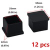 Antrader 1 Inch x 1 Inch Square PVC Covers Furniture