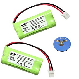 HQRP Phone Battery 2-Pack Compatible with ATT Lucent CL84102 CL84152 CL84202 CL84252 CL84342 Cordless Telephone + Coaster