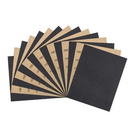 LYFJXX 9 x 11 Inch 15pcs Wet Dry Sandpaper, 80 Grit Waterproof Abrasive Sand Paper, Silicon Carbide Sandpaper Sheets for Metal Wood, Auto Polishing