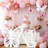 Yousoontic 2 Pcs Large Wooden Butterfly Props - Standing Wings