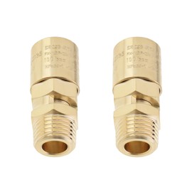 LT Easiyl Brass Air Compressor Safety Valve Automatic Opening and Closing 10 Bar Pressure Relief 1/4 Inch BSP Connector Suitable for Industrial Use Pack of 2