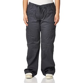 Dickies Women's Low Rise Drawstring Cargo Pant, Dark Pewter, Medium