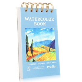 35 hojas de papel de acuarela de 3.5 x 5.5 pulgadas, 140 lb/300 GSM, cuaderno de bocetos encuadernado en espiral para pintura artística, diario, dibujo, medios mixtos, regalos para el día de la madre para mamá