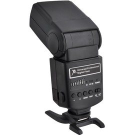 Xit XTUNVFL5 Universal Professional Digital Flash with Bounce/Swivel (Black)