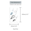 Oottati Small Cute Temporary Tattoo Sticker Set of 2 -