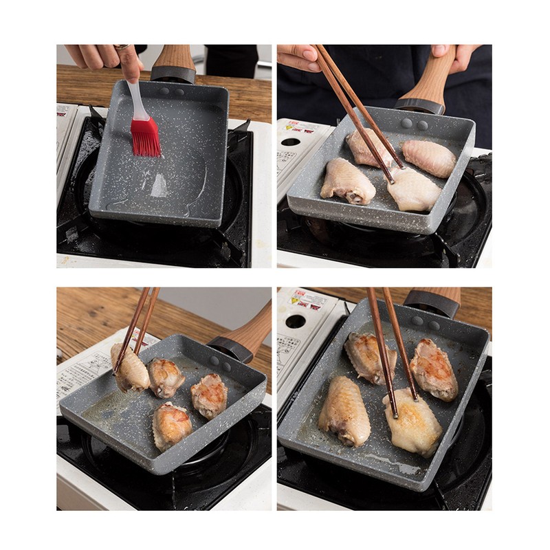 Tamagoyaki Pan Prevent Stick Mini Japanese Omelette Pan Breakfast Flat