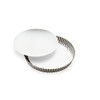 Paderno World Cuisine 4 Inch Fluted Tin Tart Mold with